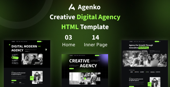 Agenko - Creative Digital Agency HTML Template
