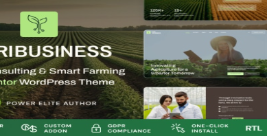 Agribusiness - Farming Agriculture WordPress Theme