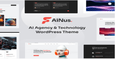 Ainus - AI Agency & Technology WordPress Theme