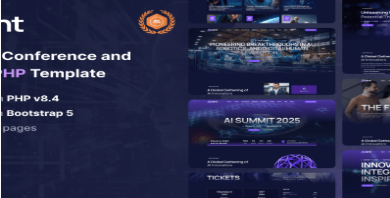 Aivent - AI Event, Conference, Meetup PHP Template