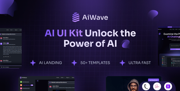 Aiwave - Flask AI SaaS Website + Dashboard UI Kit