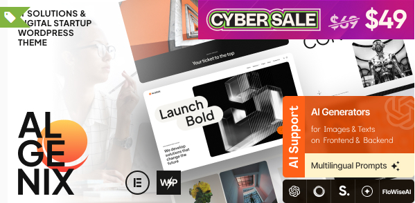 Algenix - IT Solutions & Digital Agency WordPress Theme
