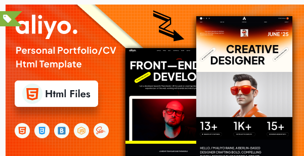 Aliyo - Personal Portfolio/CV Html Template