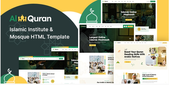 Alquran - Islamic Institute & Mosque HTML Template