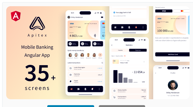 Apitex - React Native Mobile Banking App