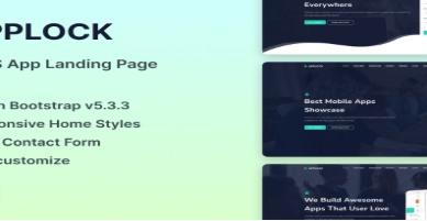 Applock – GatsbyJS App Landing Template