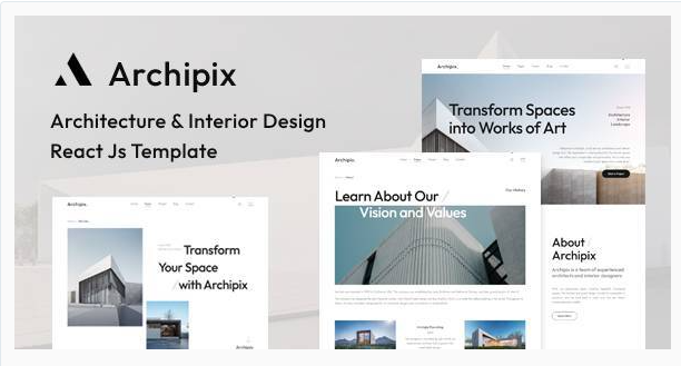 Archipix Architecture and Interior Design React Js