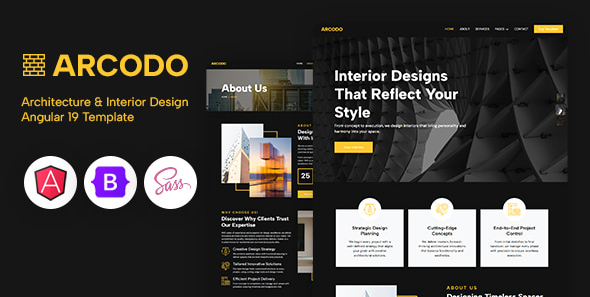 Arcodo - Architecture Design Angular 19 Template