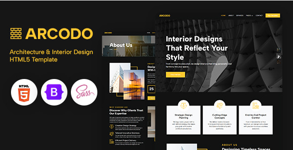 Arcodo - Architecture & Interior HTML Template