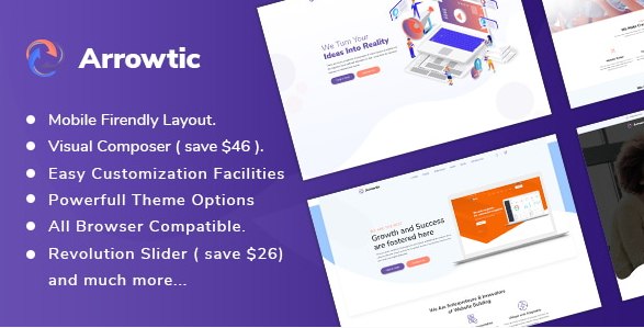 Arrowtic - Digital Marketing Agency WordPress Them