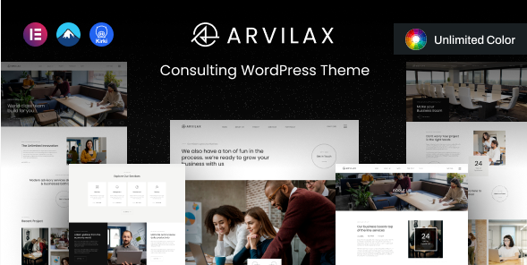 Arvilax - Business Consulting WordPress Theme