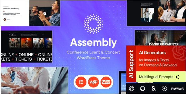 Assembly - Conference Event & Concert WordPress Theme