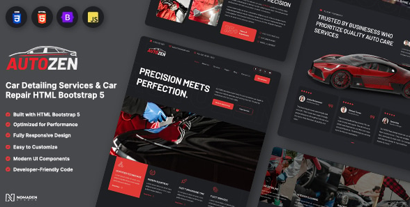 Autozen – Car Detailing Services HTML Template