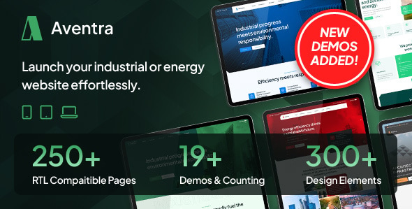 Aventra - Industrial and Energy HTML Template