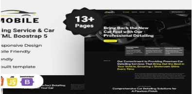 Axemobile - Car Detailing Service HTML Template
