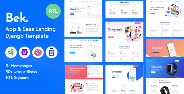 Bek - Django Saas & Software Template
