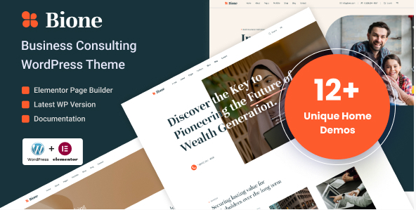 Bione - Business Consulting WordPress Theme