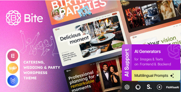 Bite — Catering, Wedding & Party WordPress Theme