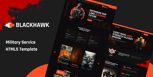BlackHawak - Military Service HTML5 Template
