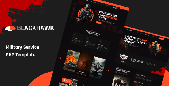 BlackHawak - Military Service PHP Template
