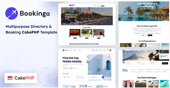 Bookinga - CakePHP Multipurpose Booking Directory