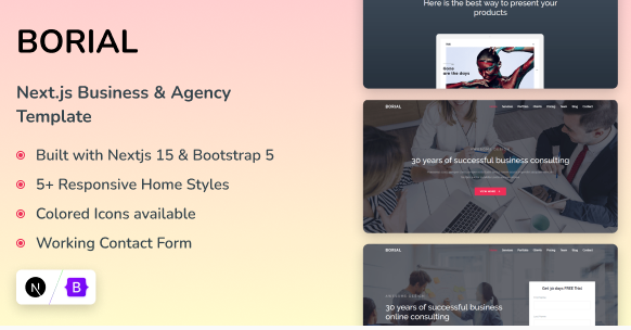 Borial – Bootstrap Business & Agency Template