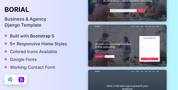 Borial – Django Business & Agency Template