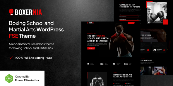 Boxernia – Boxing School & Martial Arts WP Theme
