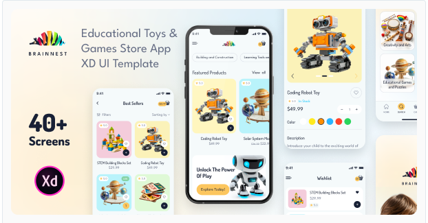 BrainNest - Educational Toys & Games Store App