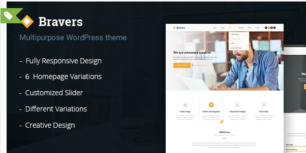 Bravers - Responsive Multiple Purpose WordPress