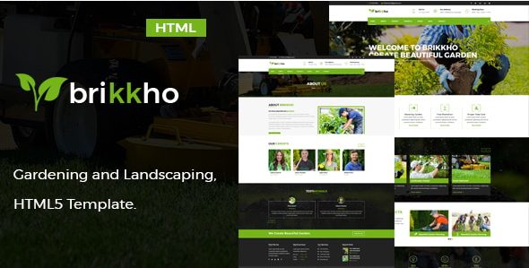 Brikkho- Garden and Landscaping HTML Template