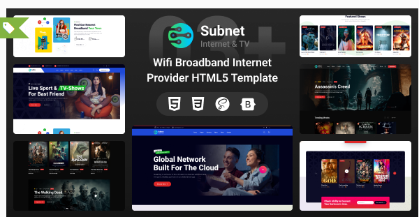 Broadband Satellite TV and Internet Provider Templ