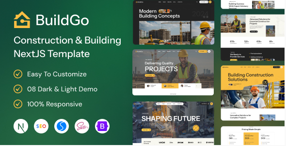 BuildGo - Construction & Building NextJS Template