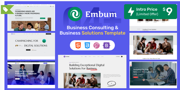Business Consulting and Business Solutions Templat