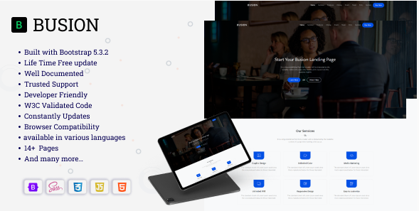 Busion - Bootstrap Responsive Landing Template