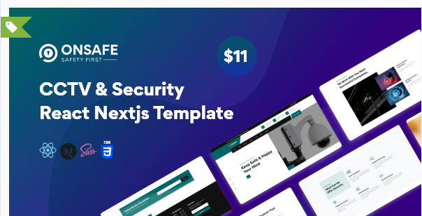 CCTV & Security React Next JS Template | CCTV Secu
