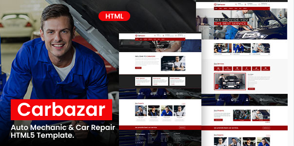 Carbazar - Auto Mechanic & Car Repair Template