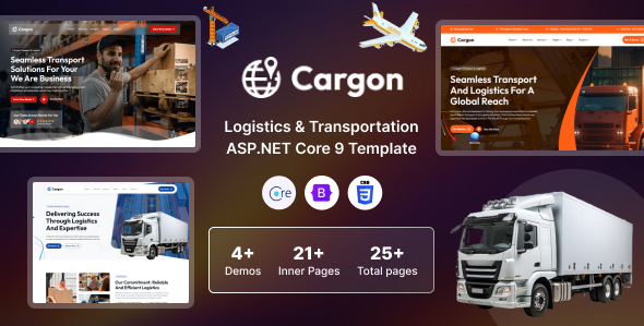Cargon - Logistics, Cargo Transport ASP.NET Core 9