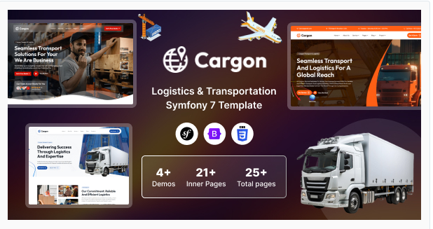 Cargon - Logistics Cargo &Transportation Symfony 7