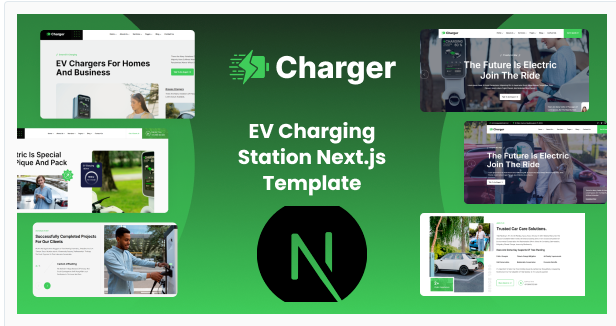 Charger - EV Charging Station React NEXT Js Template