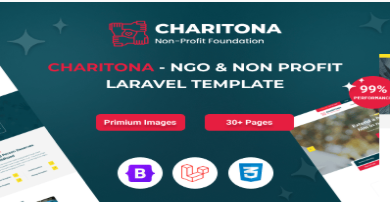 Charitona - Charity Nonprofit Laravel 12 Template