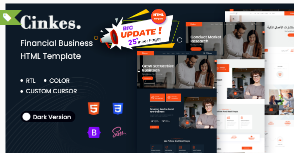 Cinkes - Financial Business HTML5 Template