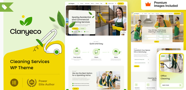 ClanyEco– Cleaning Services WordPress Theme