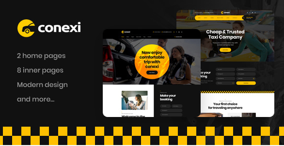 Conexi - Taxi Booking Service WordPress Theme
