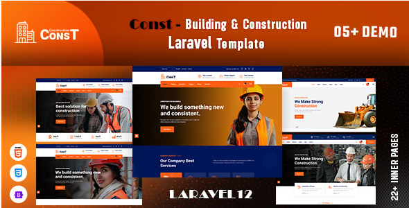 Const – Building & Construction Laravel Template