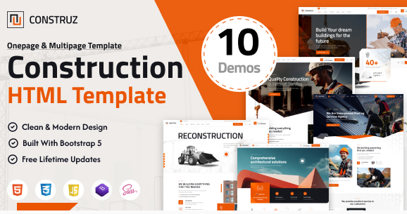 Construz - Construction Building HTML Template