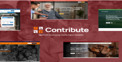 Contribute - Non Profit Charity Figma Template