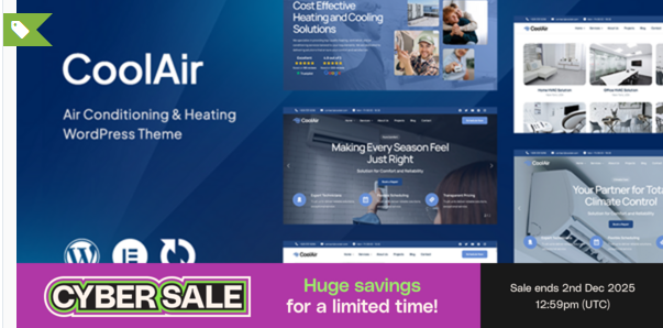 Coolair - Air Conditioning & Heating HVAC WordPres