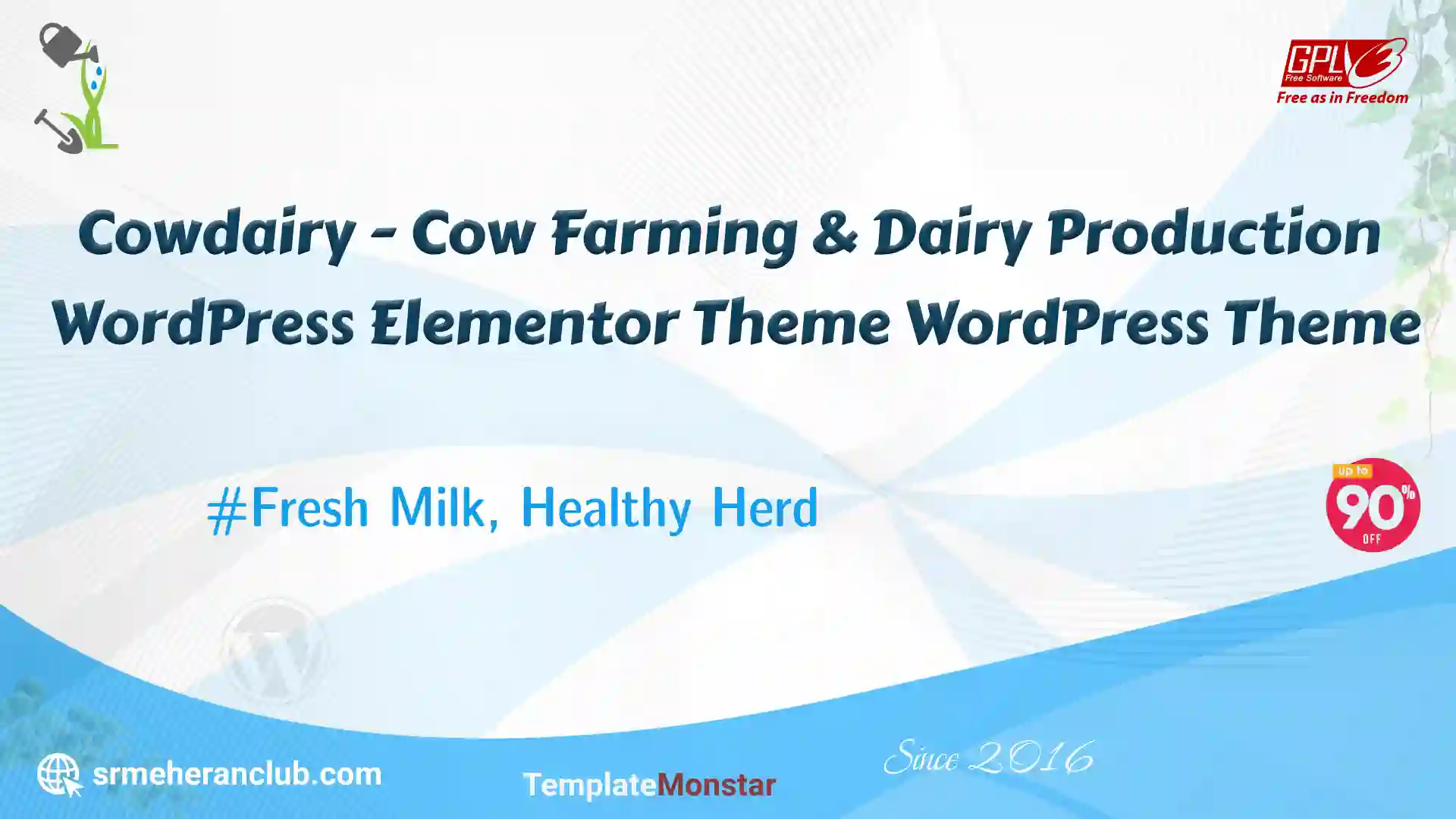 Cowdairy – Cow Farming & Dairy Production WordPress Elementor Theme WordPress Theme — Theme by Templatemonster
