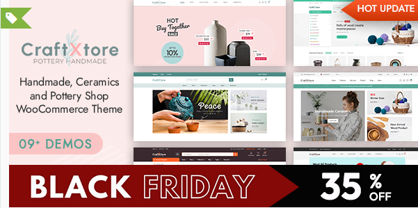 CraftXtore - Pottery Shop WooCommerce Theme